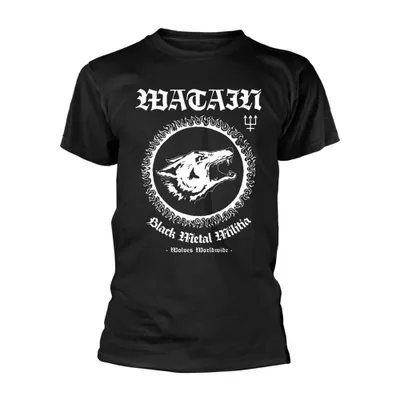 Produktbild von Watain T-Shirt Herren Black Metal Militia schwarz XL