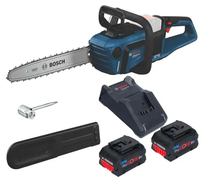 Zdjęcie produktu dla Bosch GKE18V-40 Profesjonalna akumulatorowa pilarka łańcuchowa 18 V 40 cm bezszczotkowa + 2x akumulator ProCORE 8,0 Ah + ładowarka