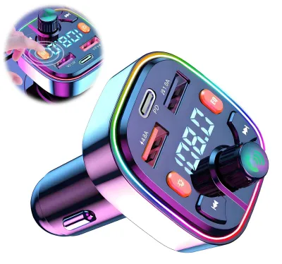 Bluetooth FM-Transmitter mit PD20W, QC 3.0, 2 USB, Type C, Freisprechfunktion