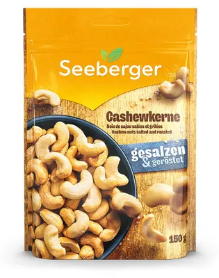 Produktbild von Cashewkerne - geröstet & gesalzen: 150 g Inhalt: 150 g