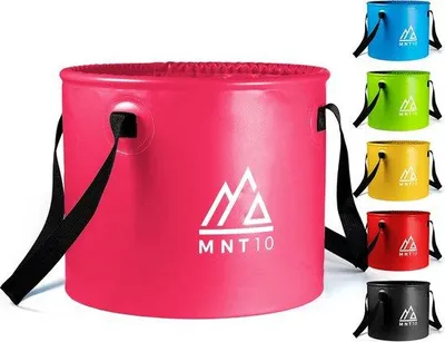 Obrázek produktu pro Skládací kempingový kbelík o objemu 20 litrů, z odolné plachtoviny, vhodný pro kempování, outdoorové aktivity a jako nádoba na mytí nádobí.