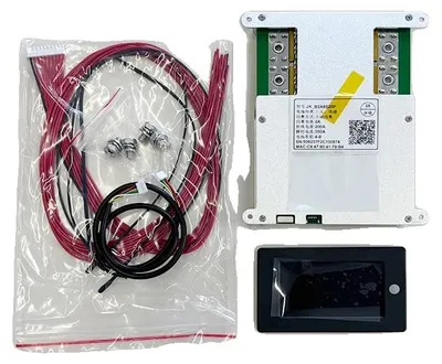 Obrázok produktu pre Systém riadenia batérií, aktívne vyrovnávanie, konfigurácia cez mobilnú aplikáciu, BMS 4–8S a LCD, 2 A – 200 A