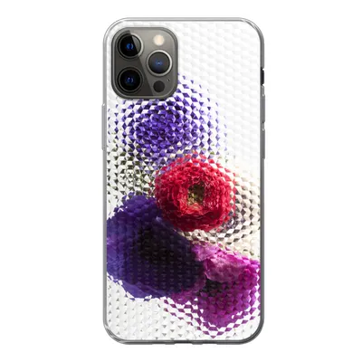 Produktbild von MuchoWow® Handyhülle Schutzhülle Hülle für iPhone 12 Pro Mohn - Blumen - Glas Silikon Softcase Handy Hülle - Abdeckung