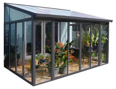Produktbild von Palram - Canopia Aluminium Kaltwintergarten Sanremo Anthrazit 277x435x310 cm