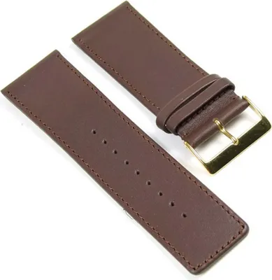 Produktbild von Beach Uhrenarmband Ersatzband Kalbslederband 30mm Braun 406030G