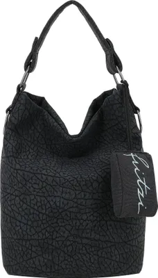 Image de Fritzi aus Preußen sac à épaule Ella Hobo Matta Soft Black anthracite