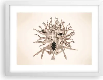 Produktbild von Gerahmtes Poster - Weißer Rahmen - Modern Stück Ballett - 40x30 cm - Wand Bild - Wanddeko - Wandbilder - Kunstposter - Wandposter - Bilderrahmen - Bilder - Kunstdruck - P2WAA40x30-4636