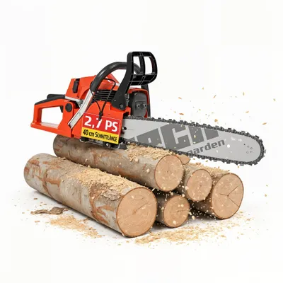 Produktbild von Kettensäge Motorsäge Benzin HECHT 45  | 40 cm Schnittlänge | 2,1 kW / 2,7 PS | Easy-Start | 47 cm Schwert