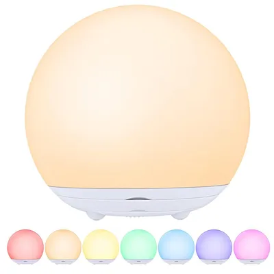 Produktbild von Nachtlicht für Kinder, USB-wiederaufladbare Nachttischlampe mit dimmbarem, 7 Farben, Timer für Kinderzimmer, Babyzimmer, Schlafzimmer