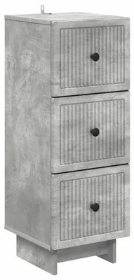 Image de Armoire à tiroirs Gris béton 33 x 34,5 x 90 cm