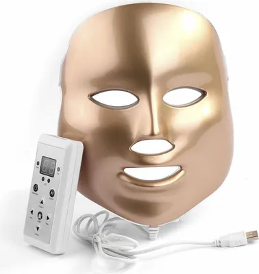 Produktbild von GOLD LED LICHT THERAPIE fü hrte Gesichtsmaske 1 u