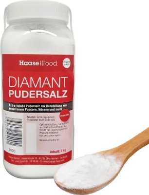 Produktbild von Diamant Pudersalz 1 kg Dose – feines Salz für Popcorn