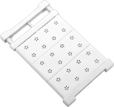 Produktbild von Schrankspannregal, erweiterbares Lagerregal aus Metall, verstellbarer Organizer, DIY-Trennwand für Schrank, Kleiderschrank, Küche, Badezimmer