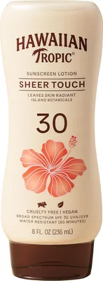 Immagine prodotto di Hawaiian Tropic | Protezione solare SPF 30 - 236ml - Impermeabile - Protezione UVA/UVB - Leggera e curativa - Valido fino al 02/2026