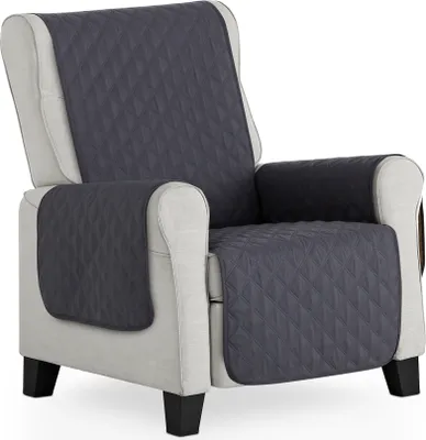 Produktbild von BESTCOVERS Sesselüberwürf Sesselschoner Schonbezug Sesselschutz 55*195cm GRAU