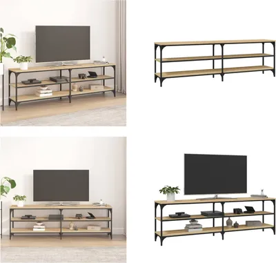 Obrázok produktu pre vidaXL TV skrinka Sonoma dub 160x30x50 cm materiál na báze dreva - TV skrinka - TV stolík - TV nábytok