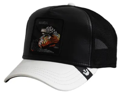 Zdjęcie produktu dla Czapka z daszkiem Goorin Bros. Mamba Shleather Snake Trucker - 101-1831-BLK