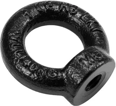Produktbild von SAFETEX Ringmutter M8 schwarz galvanisiert DIN 582