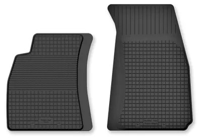 Produktbild von Gummi-Fußmatten Vorne für Audi A4 B5 1995-1999 (Limousine/Kombi/Van) – 2-tlg, Schwarz, Semi-Universal, angepasst – Wielganizator Semi-Universal