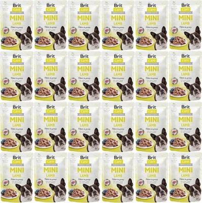 Productafbeelding van BRIT Care Mini Lamb - Natvoer voor honden - 24 x 85 gram