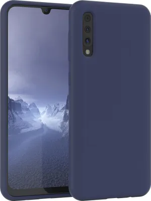 Produktbild von EAZY CASE Silikonhülle für Samsung Galaxy A50 / A50s / A30s Silikon Backcover Schutz in Blau