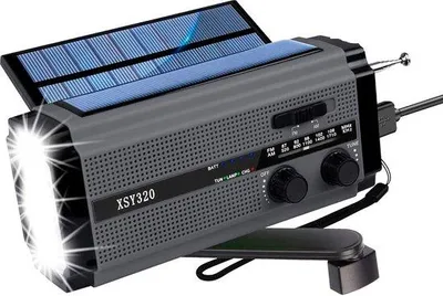 Immagine prodotto di Radio di emergenza con torcia, pannello solare XL, dinamo e powerbank