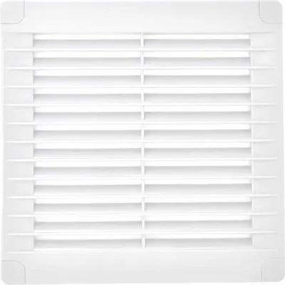 Image de Grille Aération Carrée Abs 150mm Grille D'aération Carrée Avec Moustiquaire Et Prises D'air. - Edm