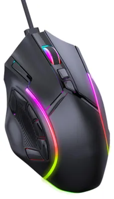 Immagine prodotto di Mouse da gioco cablata, 12800 DPI, 12 pulsanti programmabili, illuminazione RGB