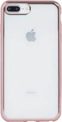 Image de Coque pour iPhone 6 / 7 / 8 Plus Contour métal Or Rose Bigben