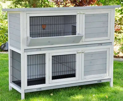 Produktbild von Kleintierstall Bommel 122 x 50 x 101 cm grau