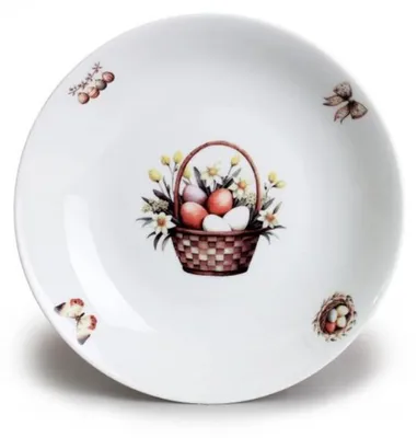 Obrázok produktu pre Hlboký tanier Thun 1794, 22 cm, s veľkonočným motívom, porcelán Thun