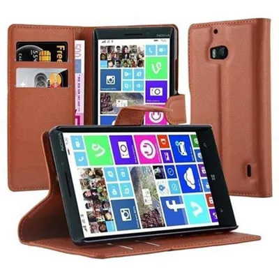 Zdjęcie produktu dla Cadorabo DE-103006, Nokia, Nokia Lumia 929 / 930, Brązowy