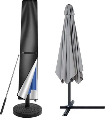 Immagine prodotto di Copri-ombrellone, resistente alle intemperie, resistente ai raggi UV, resistente alla neve, 170 x 25/35 cm, protezione per l'asta