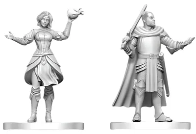 Produktbild von D&D Nolzur's Marvelous Miniatures - Ritter und Magierlehrling