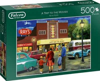 Produktbild von Falcon de luxe A Trip to the Movies - 500 Teile, 500 Stück(e), Menschen, 12 Jahr(e)