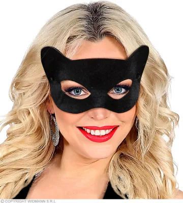 Produktbild von Widmann Maske Schwarz Katzenaugen