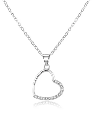 Immagine prodotto di Tenera collana d'argento con cuore AGS977/47