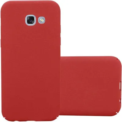 Produktbild von Cadorabo Schutzhülle für Samsung Galaxy A3 2017 Hülle in Rot Etui Hard Case Handyhülle Cover