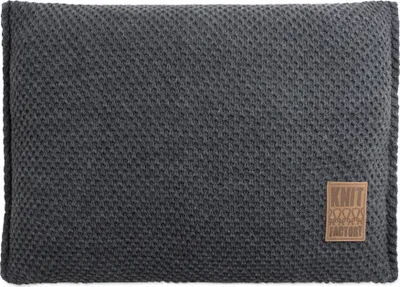 Produktbild von Knit Factory Lynn Kissen - Anthrazit - 60x40 cm