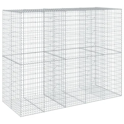 Immagine prodotto di vidaXL Gabbione con coperchio 250x100x200 cm Ferro zincato