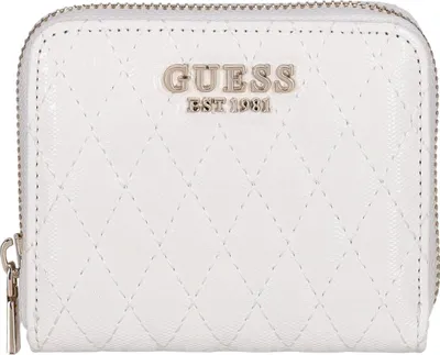 Produktbild von Guess Reißverschlussbörse Damen Betula SLG Small Zip Around white