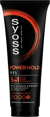 Image de Syoss - Power Hold - Gel coiffant - Fixation extra-forte - 250 ml - 1 pièce
