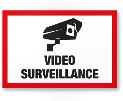 Imagen del producto de Cartel de videovigilancia 30 x 20 cm