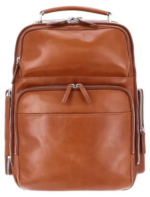 Productafbeelding van LEONHARD HEYDEN Leer laptop rugzak rugzak met laptopvak Cambridge Business Rucksack 5275 Cognac bruine