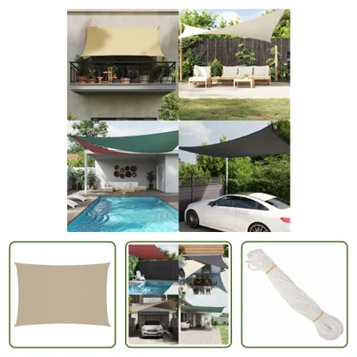 Immagine prodotto di The Living Store Tenda da sole in tessuto Oxford rettangolare 2,5x4,5 m Beige