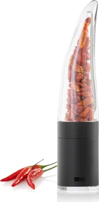 Produktbild von AdHoc MP203 Chilimühle | Chilischneider Pepe mit original SchneidWerk, Edelstahl | Farbe: Schwarz