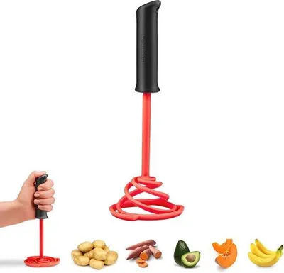 Productafbeelding van Eenvoudige Aardappelstamper met Veerspiraal voor Perfecte Puree