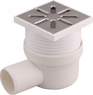 Produktbild von Ablaufgitter 10x10 EINSTELLBARER SEITENABLAUF Ø50