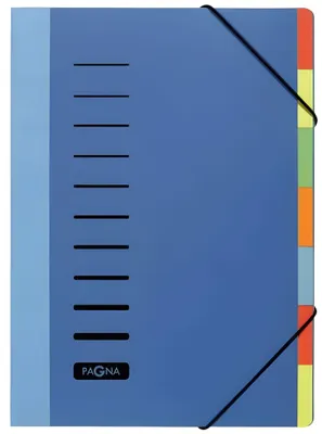 Image de Classeur à levier Pagna/44043-02 bleu 7 compartiments