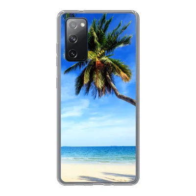 Produktbild von MuchoWow® Handyhülle Schutzhülle Hülle für Samsung Galaxy S20 FE Palmen - Strand - Meer Silikon Softcase Handy Hülle - Abdeckung